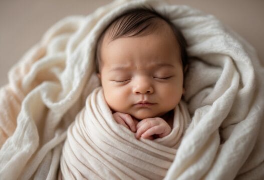 Professionelt billede af babysvøb til hjemmesiden Babysvøb.dk, uden tekst på billedet.